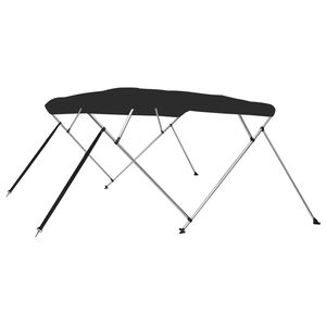 vidaXL Biminitop 4 bogen 243x210x137 cm zwart