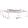 vidaXL Boxspring bed kunstleer grijs 180x200 cm