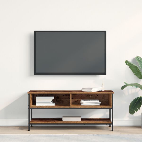 vidaXL TV-kast Oud hout 100 x 35 x 45 cm Bewerkt hout