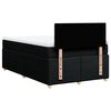 vidaXL Boxspring met matras stof zwart 120x190 cm