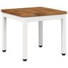 vidaXL Salontafel Natuurlijk en Wit 40 x 40,5 x 36 cm