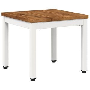 vidaXL Salontafel Natuurlijk en Wit 40 x 40,5 x 36 cm