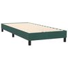 vidaXL Boxspring met matras fluweel donkergroen 80x220 cm
