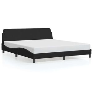 vidaXL Bedframe "Dover" kunstleer zwart 183x213 cm