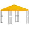 vidaXL Paviljoen 3 x 3 m Geel Polyester en staal 190 gsm