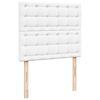 vidaXL Boxspring met matras kunstleer wit 120x190 cm