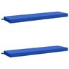 vidaXL Bank Kussens SOEST 2 st 100% Polyester Koninklijk Blauw
