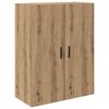 vidaXL Hoge kast met lade 2 pcs Artisan Eiken Geengineerd Hout en Glas