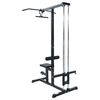 vidaXL Lat pulldown machine Zwart 110 x 70 x 187 cm Gepoedercoat staal