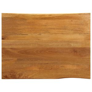 vidaXL Tafelblad met natuurlijke rand 90x80x3,8 cm massief mangohout