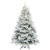 vidaXL Kunstkerstboom met 300 LED met standaard Wit 180 cm PE en PVC