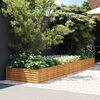 vidaXL Plantenbak verhoogd 387x100x36 cm cortenstaal