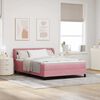 vidaXL Boxspringbed met hoofdeinde Roze 140 x 200 cm Fluweel