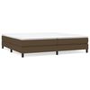 vidaXL Boxspring bed stof donkerbruin 200x200 cm