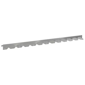 vidaXL Gazonrand 10 st 102 x 4 x 4 cm Staal Zilverkleurig