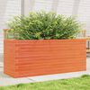 vidaXL Plantenbak 110x40x46 cm massief grenenhout wasbruin