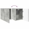 vidaXL TV Wandkast Wandgemonteerd Beton 30 x 31 x 40 cm Bewerkt hout