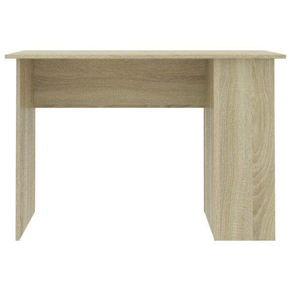 vidaXL Bureau 110x60x73 cm bewerkt hout sonoma eikenkleurig