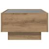 vidaXL Salontafel artisanaal eikenkleurig 50 x 50 x 30 cm Bewerkt hout