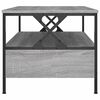 vidaXL Salontafel 100x51x45 cm bewerkt hout grijs sonoma eiken