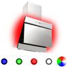 vidaXL Afzuigkap RGB-LED 60 cm roestvrij staal en gehard glas