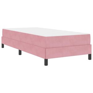 vidaXL Boxspringbed met matras Roze 80 x 200 cm Stof