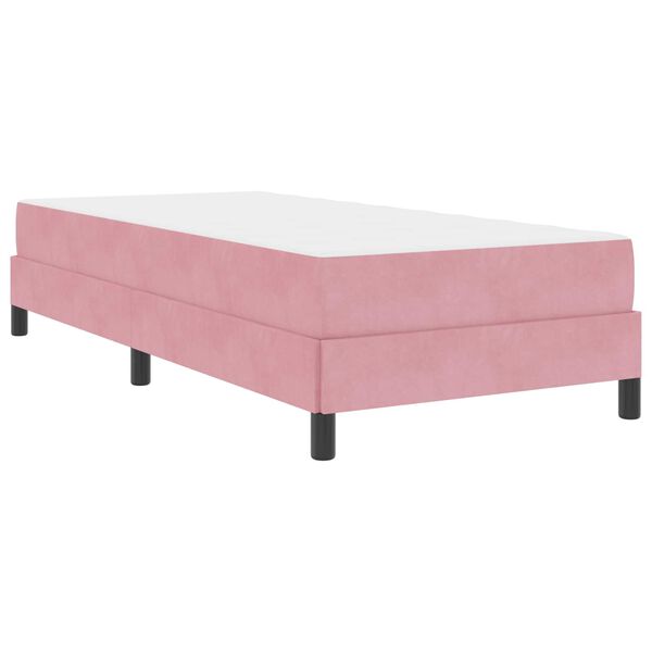 vidaXL Boxspringbed met matras Roze 80 x 200 cm Stof