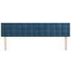 vidaXL Hoofdborden 2 st 100x5x78/88 cm fluweel donkerblauw