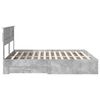 vidaXL Bedframe met hoofdeinde Beton Grijs 180 x 200 cm Bewerkt hout