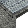 vidaXL Salontafel 70x40x38 cm poly rattan antraciet