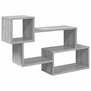 vidaXL Drijvende plank Muurmontage Grijs Sonoma 87 x 20 x 55 cm