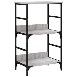 vidaXL Boekenrek 50x33x82 cm bewerkt hout grijs sonoma eikenkleurig