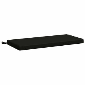 vidaXL Bankkussen SOEST 100% Polyester Zwart 60 x 40 x 5 cm