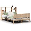 vidaXL Bed met boekenkast zonder matras massief grenenhout 140x190 cm