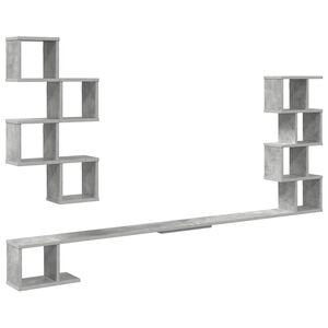 vidaXL Vaste TV Plank Betongrijs 180 x 15 x 94 cm Bewerkt hout