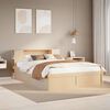 vidaXL Bedframe zonder matras massief grenenhout 140x190 cm