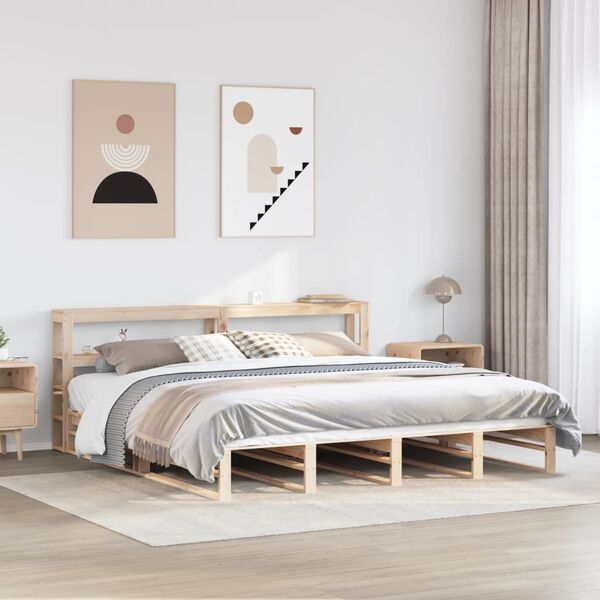 vidaXL Bedframe zonder matras massief grenenhout 180x200 cm