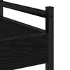vidaXL Keuken Trolley Zwart eiken 50 x 30 x 70 cm Bewerkt hout