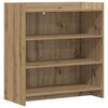 vidaXL Dressoir Artisanaal eiken 75 x 36 x 80 cm Bewerkt hout