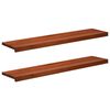 vidaXL Traplopers 2 st 120 x 25 x 2 cm Bruin Massief beukenhout