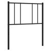 vidaXL Vervangend hoofdbord metaal zwart 80 cm