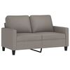 vidaXL 3-delige Loungeset met kussens stof taupe