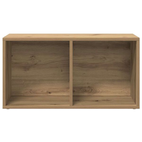 vidaXL LP Opbergbox 69,5x34x36 cm bewerkt hout artisanaal eikenkleurig