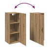 vidaXL Wandkast Artisan Eiken 34,5 x 34 x 90 cm Bewerkt hout