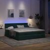 vidaXL Ottoman bed met matrassen en LED's 160x200cm fluweel