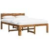vidaXL Tweepersoonsbed met hoofdeinde ROSTOCK Naturel 135 x 190 cm