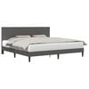 vidaXL Bedframe met hoofdeinde Donkergrijs 180 x 200 cm Katoen Stof