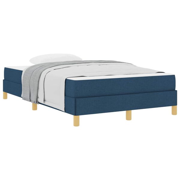 vidaXL Boxspringbed met matras Blauw 120 x 200 cm Stof