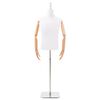 vidaXL Verstelbare mannequin van 170-218 cm met voet Man PP Wit