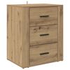 vidaXL Nachtkastje Artisan Eiken 35 x 50 x 60 cm Bewerkt hout